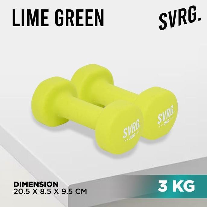 Promo Neoprene Dumbbell Svarga | 3KG | Dumbell Gym & Fitness COD