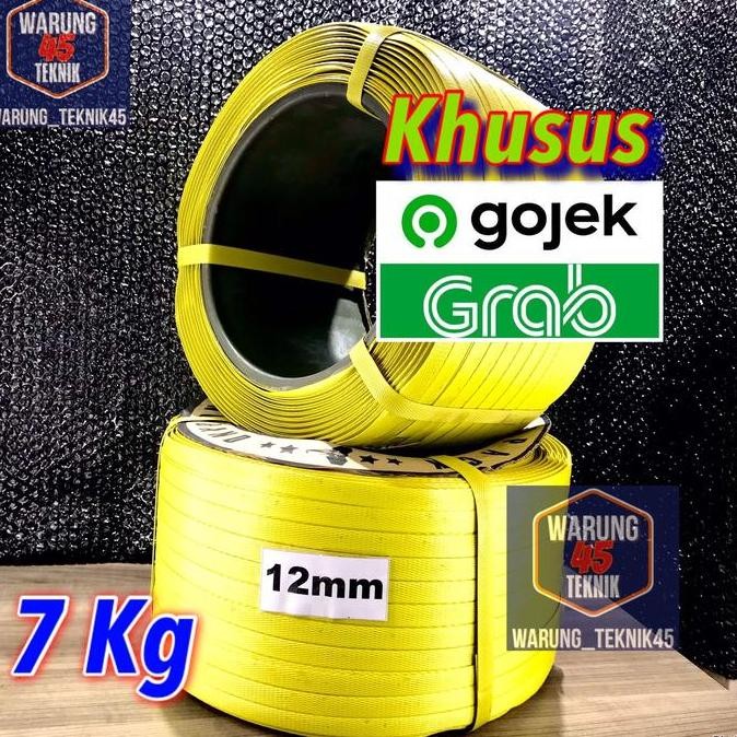 

Bst Ready Gojek | Plastik Strapping Straping Band 12 Mm Berat 7Kg Tali Kuning Best Seller