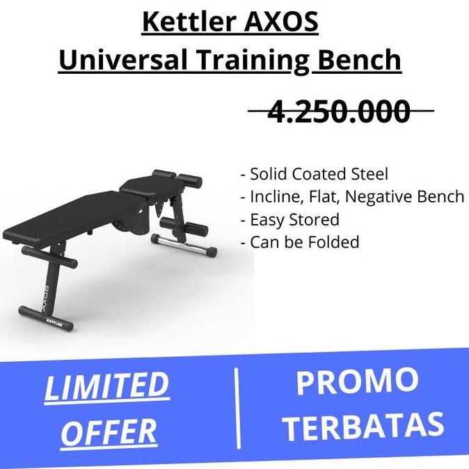 Promo [Gosend] Kursi Sit Up KETTLER AXOS Training Bench 800 Bangku Home gym COD