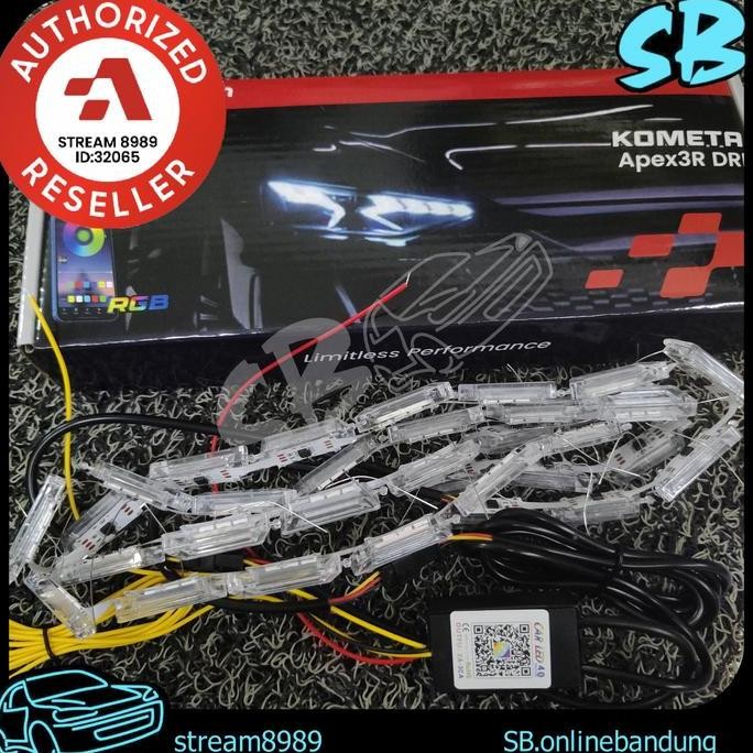TERMURAH - Autovision DRL Kometa Led Crystal RGB Bluetooth Day Light Running