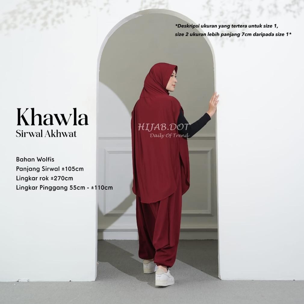 Promo.. Khawla Celana Sirwal Akhwat Olahraga Syari Hijab.Dot Fgs-3