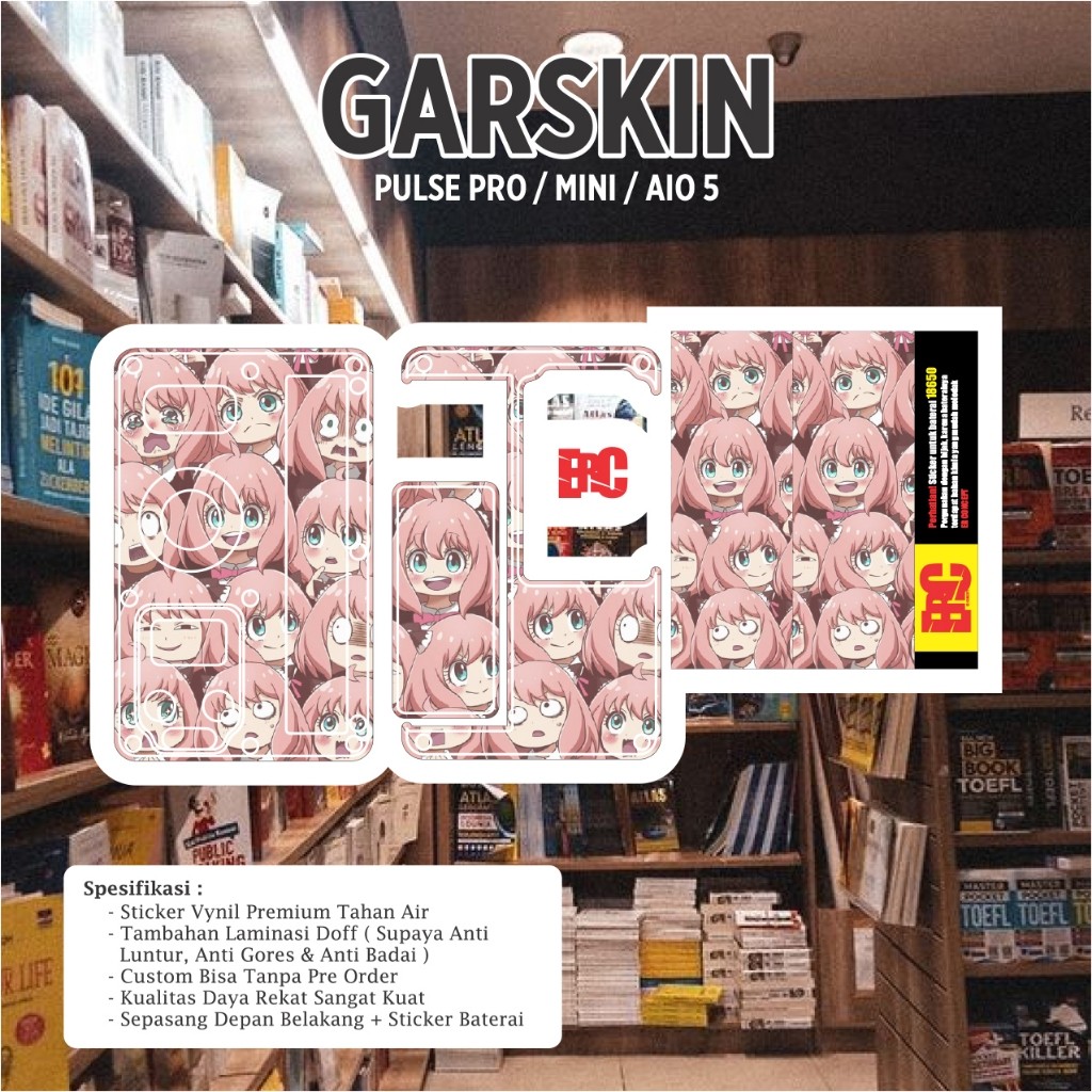 

[COD] Garskin Stiker Er Concept Sipulse Bulat 13 Label Custom Presisi Terlaris