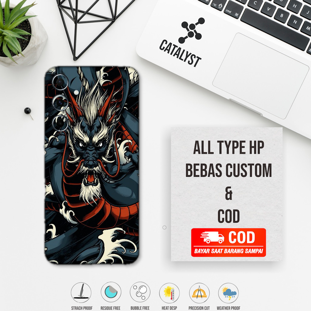 

[COD] Garskin Stiker Samsung A55 Dragon 8fh Label Custom Presisi Terlaris
