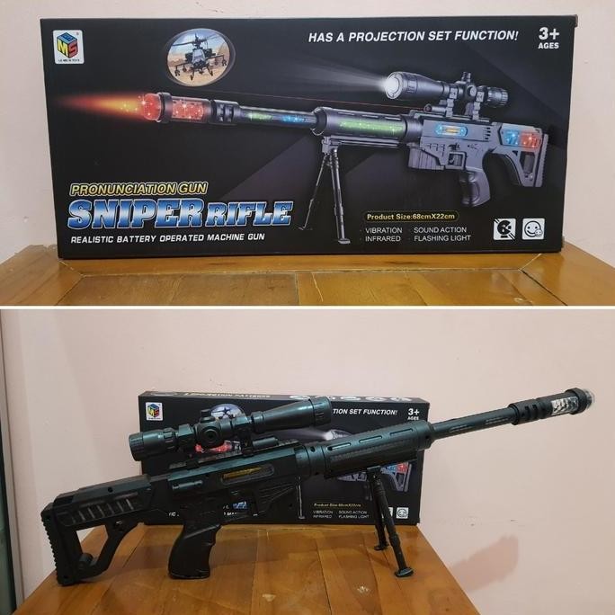 Promo Mainan Tembakan Sniper Laser - Mainan Tembakan Tentara COD