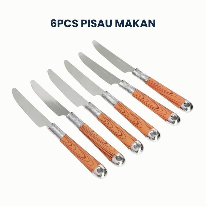 [ _Id] Sendok Makan Kayu Set Caspian 24Pcs Motif Pohon Kitchenware Allshop