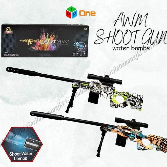 Promo Mainan Anak tembakan sniper Awm Shoot Gunwatergel COD