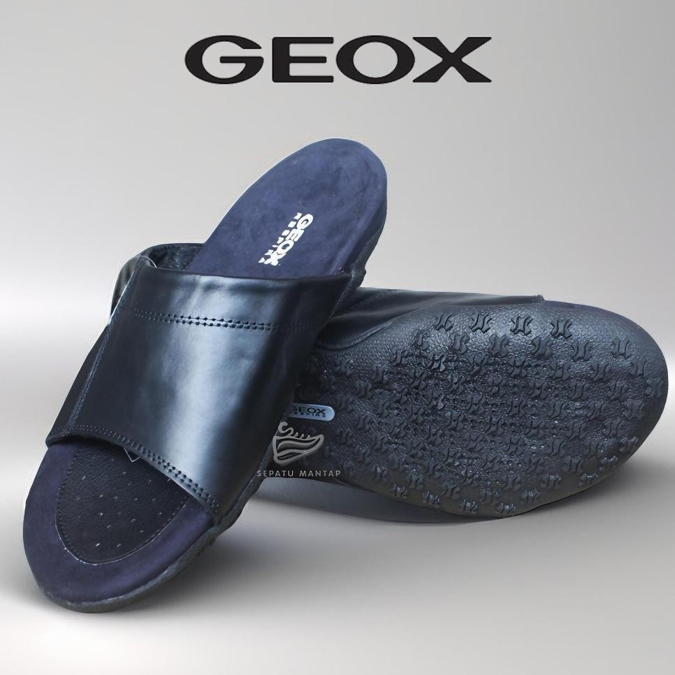 Sandal Kulit Sapi Slip On Geox Pria Nyaman Untuk Lebaran Dan Aktivitas Seharihari