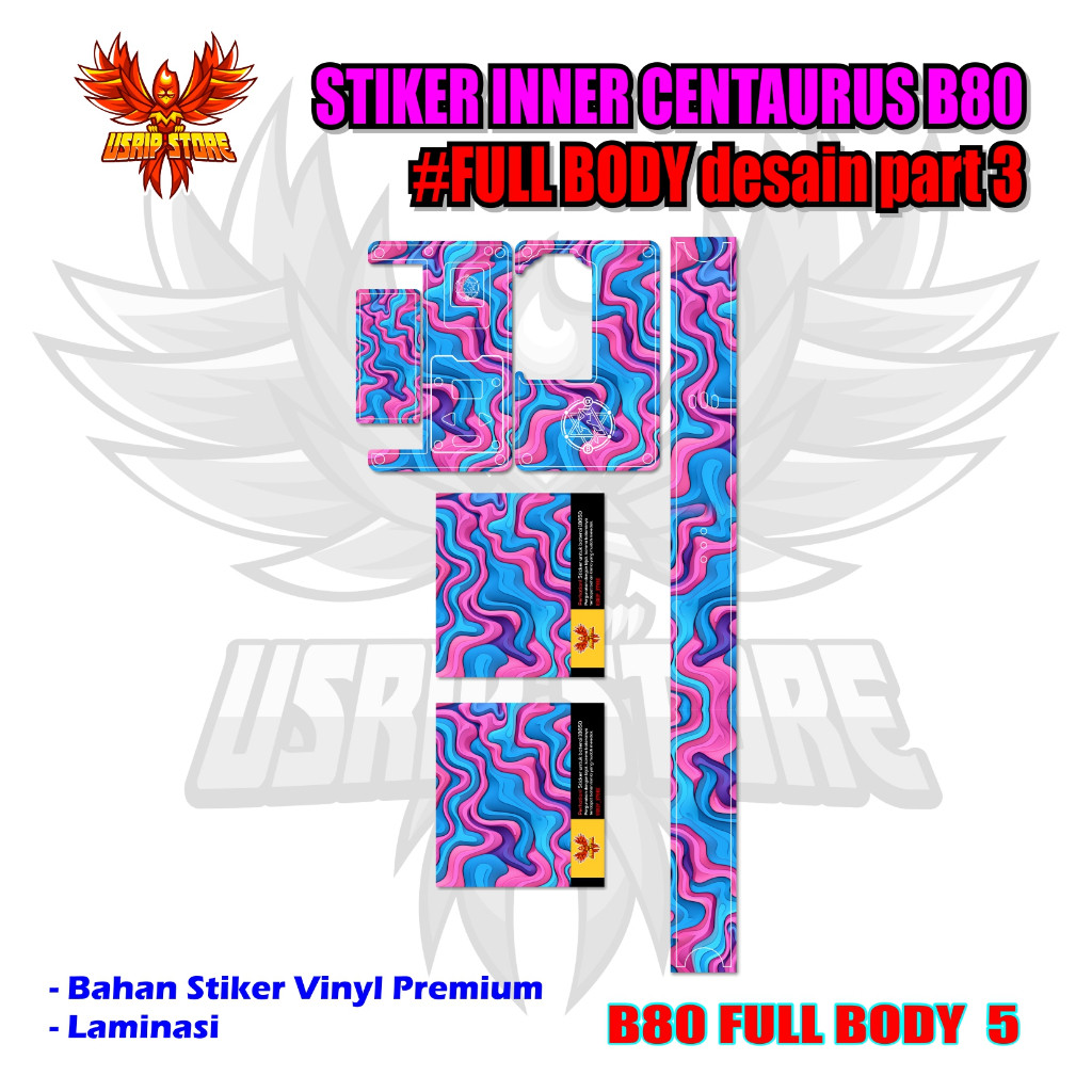 

[COD] Garskin Stiker Stiker Centa B80 Part 3 5 Label Custom Presisi Terlaris
