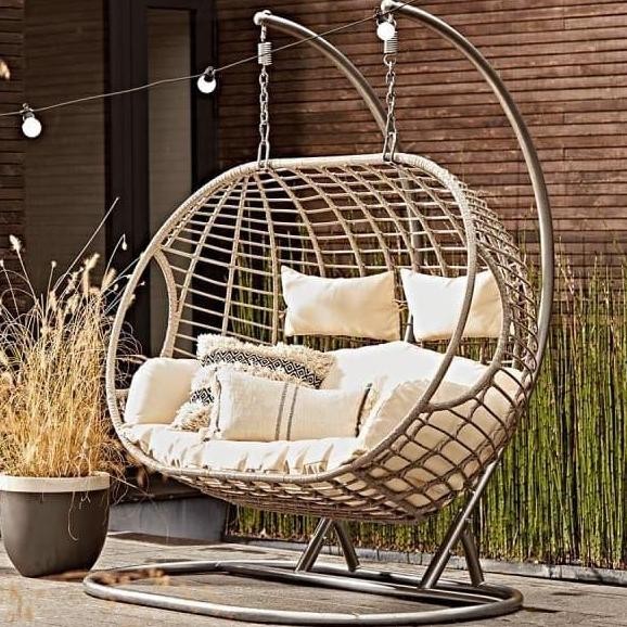 Ayunan rotan jumbo full busa ayunan rotan sintetis