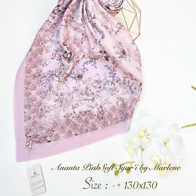 Marlene - VOILE PRINT SYARI | Hijab Segiempat Voal Motif Syari Jumbo PM