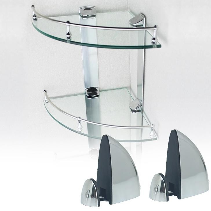 2 Pcs Jepitan Kaca Penjepit Kaca Dinding Jepit Kaca Stainless