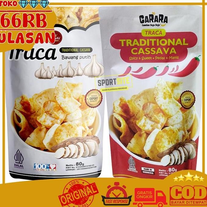 

Traca CaRaRa Keripik Singkong 80g Rasa Bawang Putih Pedas Manis Traditional Cassava Snacks Camilan Raja Raja Makanan Ringan Cemilan Snack Kripik Chips Spicy Sweet Food