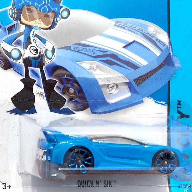 HOTWHEELS QUICK n SIK BIRU HIJAU MOBIL TEAM HOT WHEELS