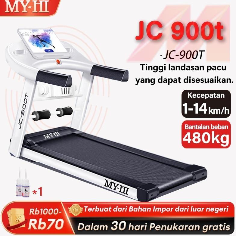 READY MY-HI Treadmill Elektrik JC-900T BB 480kg 15 Bluetooth Musik Treadmill portable listrik lipat 