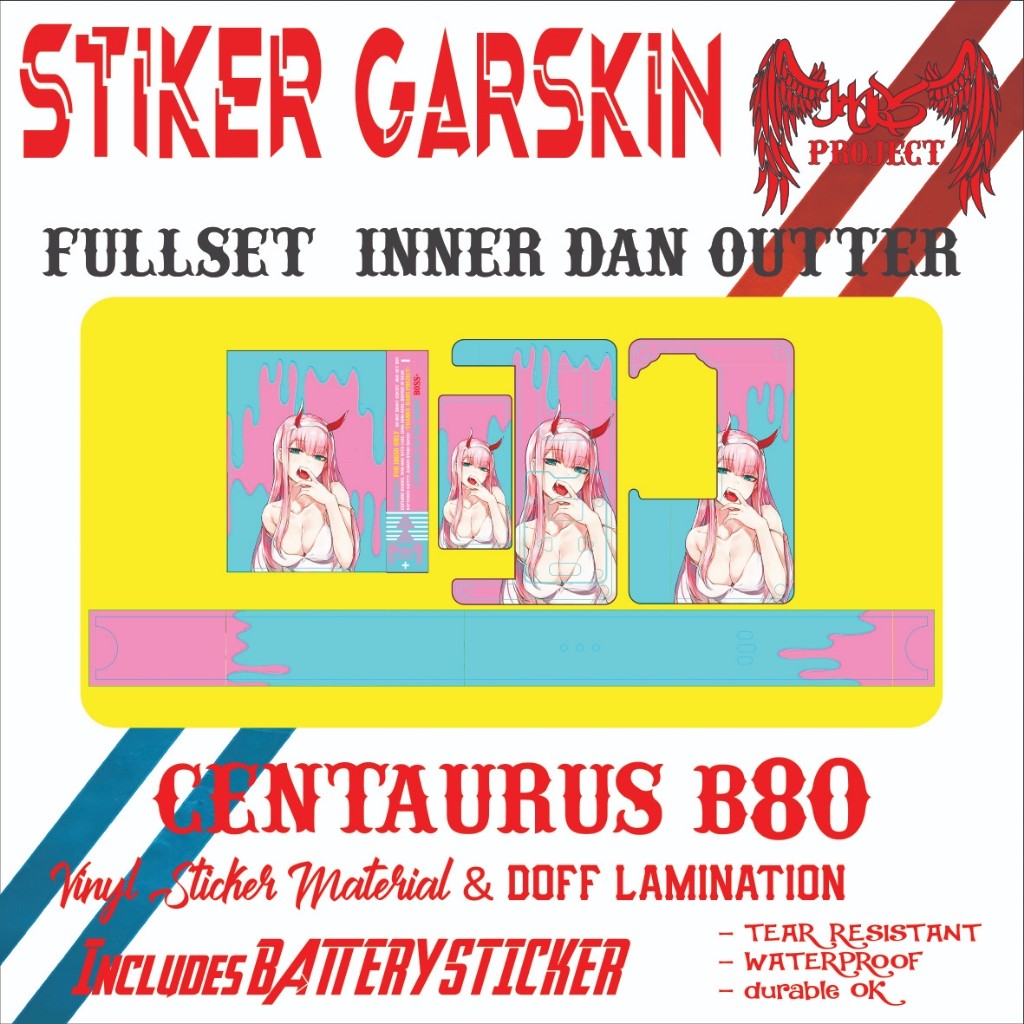 

[COD] Garskin Stiker Stiker 80 Batterai Type 1 Label Custom Presisi Terlaris