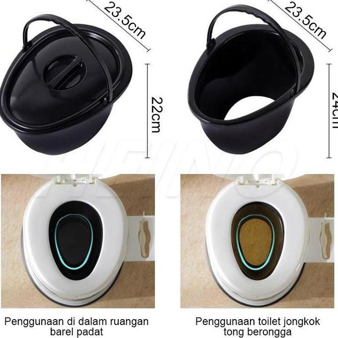 WC Duduk Portable Pispot Kursi Toilet Duduk Toilet Kursi Pispot Lansia Kursi Pispot Ibu Hamil toilet