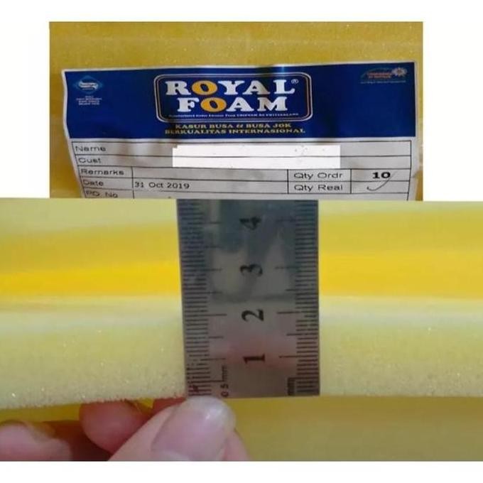 Busa Kasur Royal Foam Lembaran Tebal 2cm 100x150cm / 200x150cm Busa Yellow Super Untuk Surpet Matras