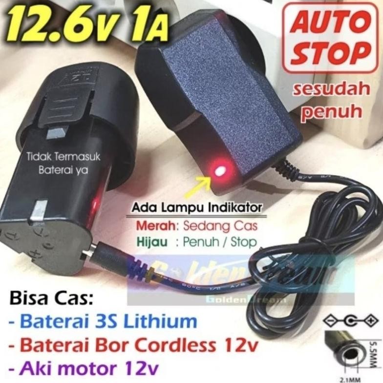 Carger Bor cordless 12 volt /Adaptor Charger casesin bor cordless drill 12 volt aSt