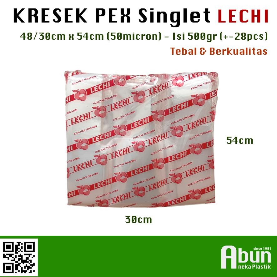 Kantong Kresek PE Bening Uk.30 Lechi (500gr) aSt