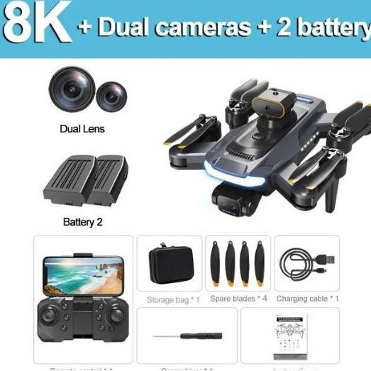 DRONE A14 MAX Mini Drone with 8K Dual Camera 5GWIFI Brushless GPS