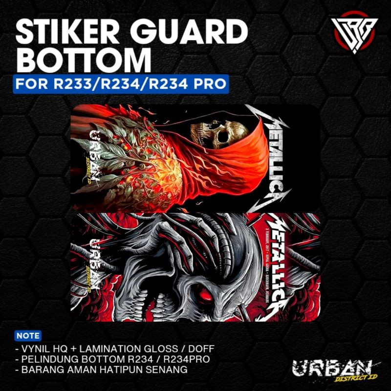 

[COD] Garskin Stiker Stiker Pack Bottom Guard R Series 234 233 150 By Urban District G11 Label Custom Presisi Terlaris
