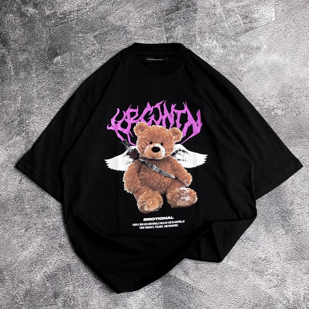 Promo Kaos Oversize Oversize T-Shirt  Bear Bersayap