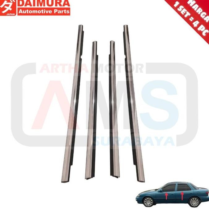 KARET PELIPIT LIS LIST KACA PINTU MOBIL KIA TIMOR S515