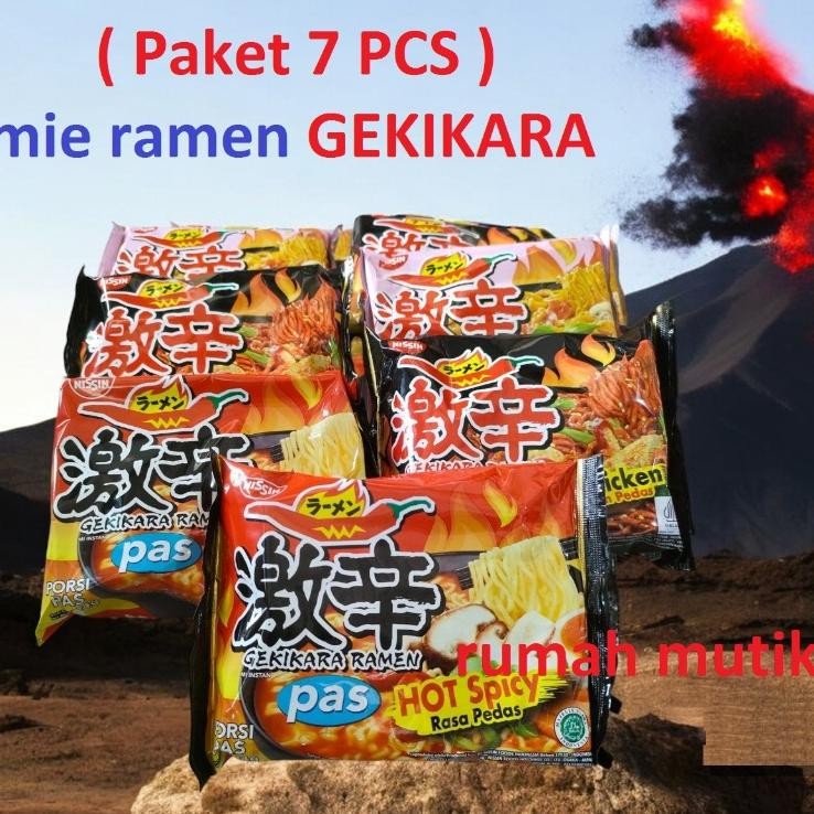 

Paket Isi 7 Bungkus Mie Nt Ramen Nissin Gekikara Pas Halal Jepang Halal Mix All Varian