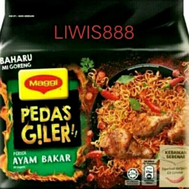 

Mie Goreng Maggi Pedas Giler Rasa Ayam Bakar 1 Pa Isi 5 Bungkus
