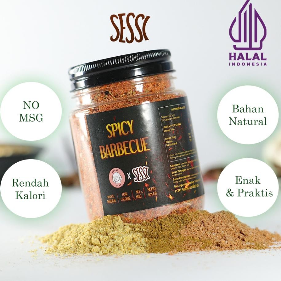 

Sessi Bumbu Rendah Kal Marinasi N Rasa Spicy Bbq Dry Rub No Msg