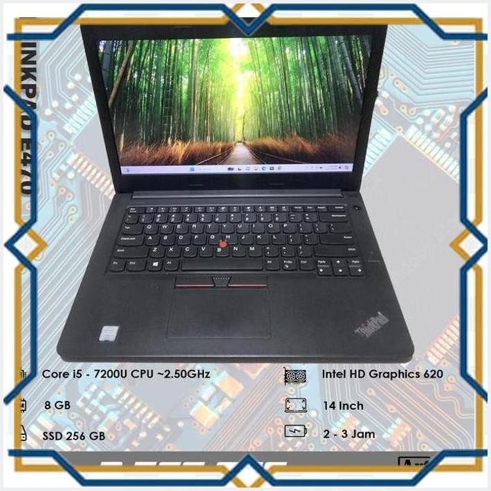 [ART] LENOVO THINKPAD E470 - CORE I5 - GEN 7 TH - RAM 8 GB - SSD 256 GB