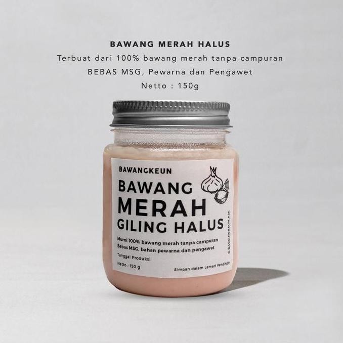 

JH8 Bawang Putih / Merah Giling Halus 150gr by Bawangkeun Garlic Paste Bumbu Masak Dapur Instan