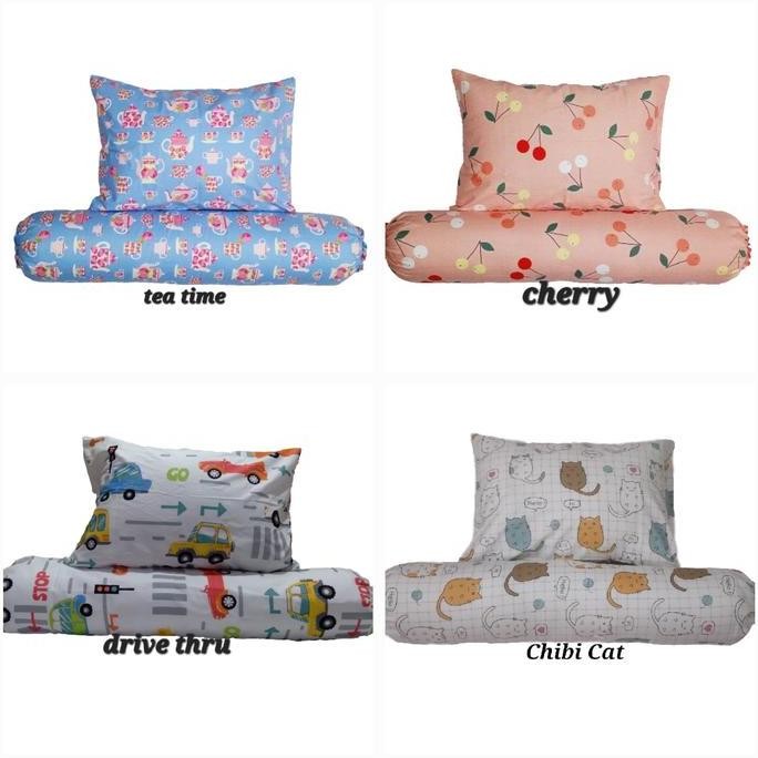 bantal dan guling anak set anti alergi termasuk sarung