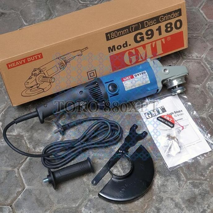 =+=+=+] GMT G9180 7" 180mm 180 mm Angle Grinder Mesin Gerinda Tangan Besar