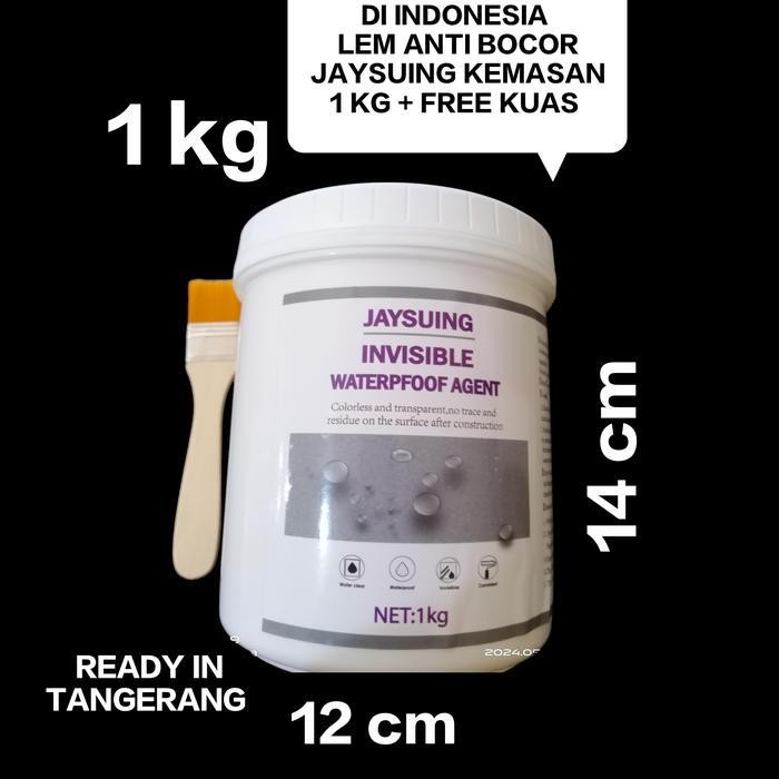 Abadi 93 - Termurah  Lem Anti Bocor Transparan Waterproff  Jaysuing  1 Kg Original Dan Terpercaya