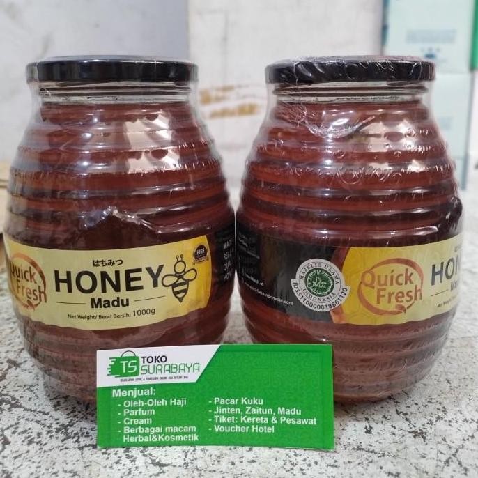

(Expert) Madu Asli QUICK Fresh Honey JAR 1000 gr 1 kg