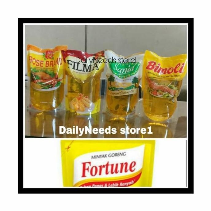 

JH8 Minyak goreng 2 liter Bimoli Filma Sania Rosebrand 2 ltr eceran dus