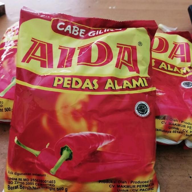 

JH8 Aida Bubuk Cabai tabur kemasan 500gr
