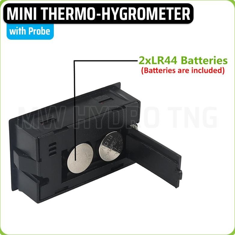Mini Digital Thermometer & Hygrometer with Probe