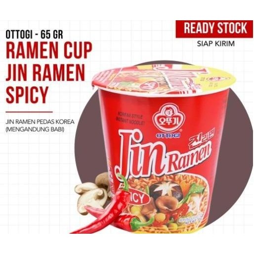 

(Expert) OTTOGI - Ramen Cup Jin Ramen Spicy / Cup Jin Ramen Mild - 65gr