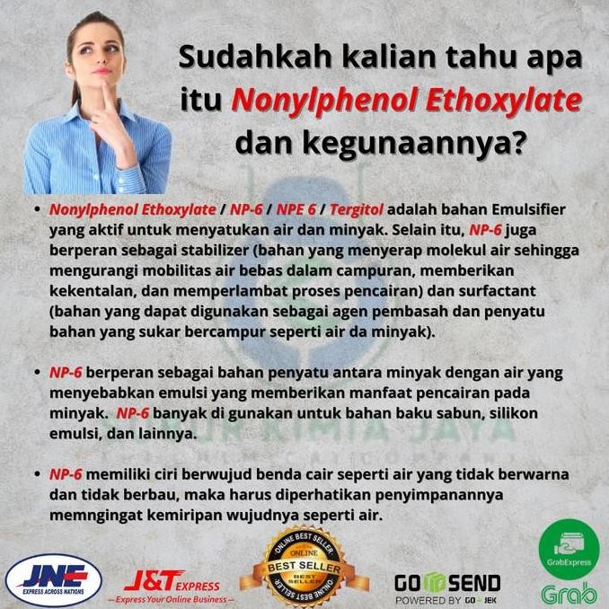 

JH8 NP 6 - Surfactant - Emulsifier - Tergitol 500 ml - (Bahan baku sabun)