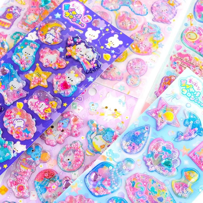 

2 Pcs/Lot Kawaii Rabbit Little Pearl Decorative 3D Stickers Scrapbooking Diy Journaling Cute Stationery Diary Sticker
