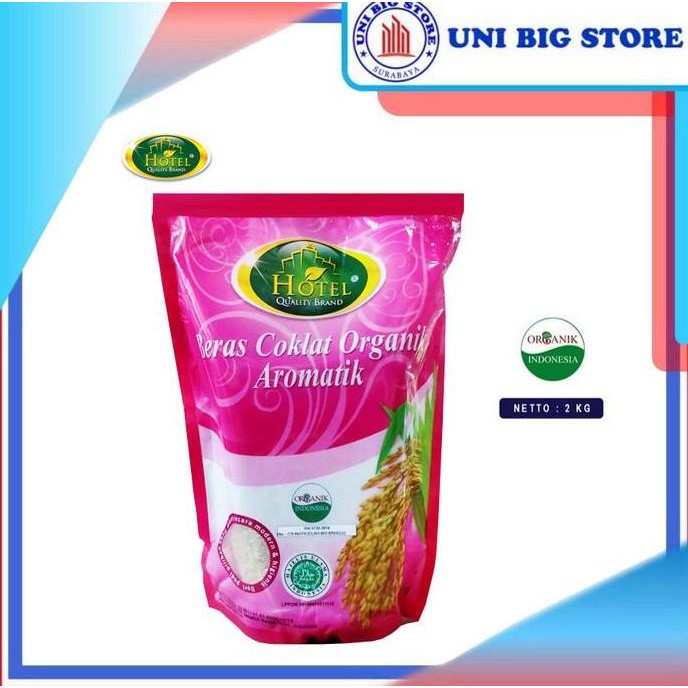 

(Expert) HOTEL Beras Pandan Wangi Coklat Organic 2 kg Brown Rice Healthy Food