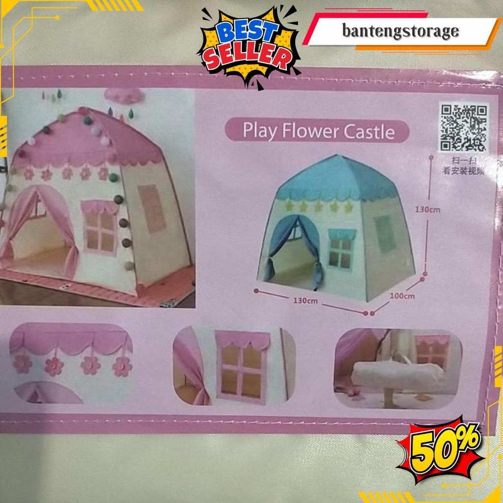 Tenda Anak - Tenda Kerucut/ Tenda Anak Camping Jumbo / Mainan Rumah Rumahan Anak Cod