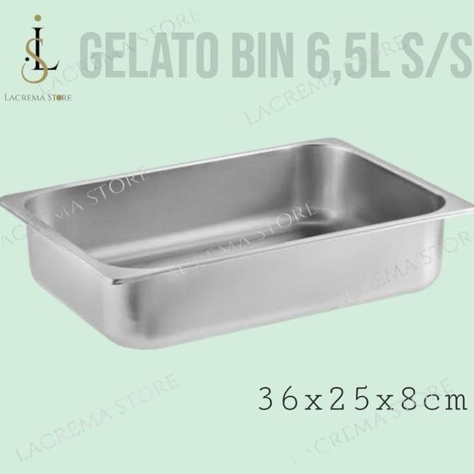 

JH8 gelato bin 5L s/s ice cream bin 5L gelato pan 5L
