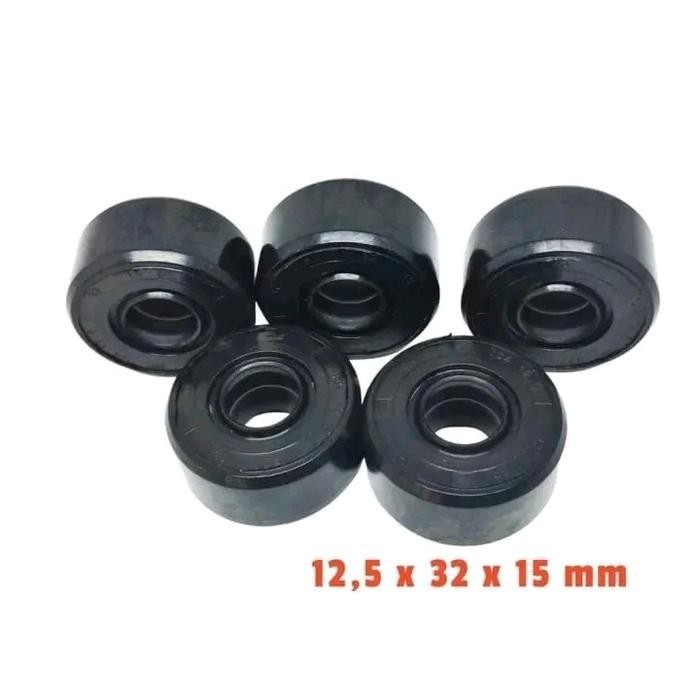 Pe ( 2 Pcs ) Oil Seal Shock Belakang Shock Variasi Motor Moped (Bebek) Matic Yosimura Dbs Gazi Red I