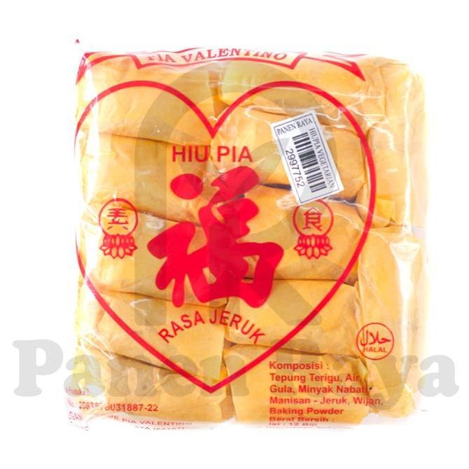 

JH8 Pia Vegatarian Hiu Pia Vegan Pia Valentino Rasa Jeruk Isi 12