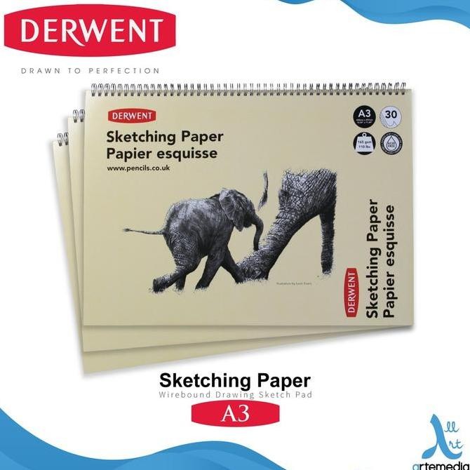 

Sale Derwent Sketch Pad A3 Wire Bound Spiral Drawing Sketching Paper