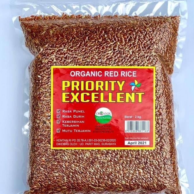 

(Expert) Beras Merah Organik Priority Excellent 2kg