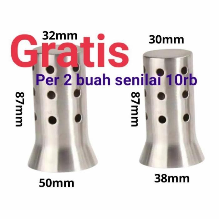 Jdm Universal Db Killer Peredam Suara Knalpot Racing Inlet 50-51Mm Wrx R9